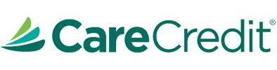 A photo of the care credit logo.